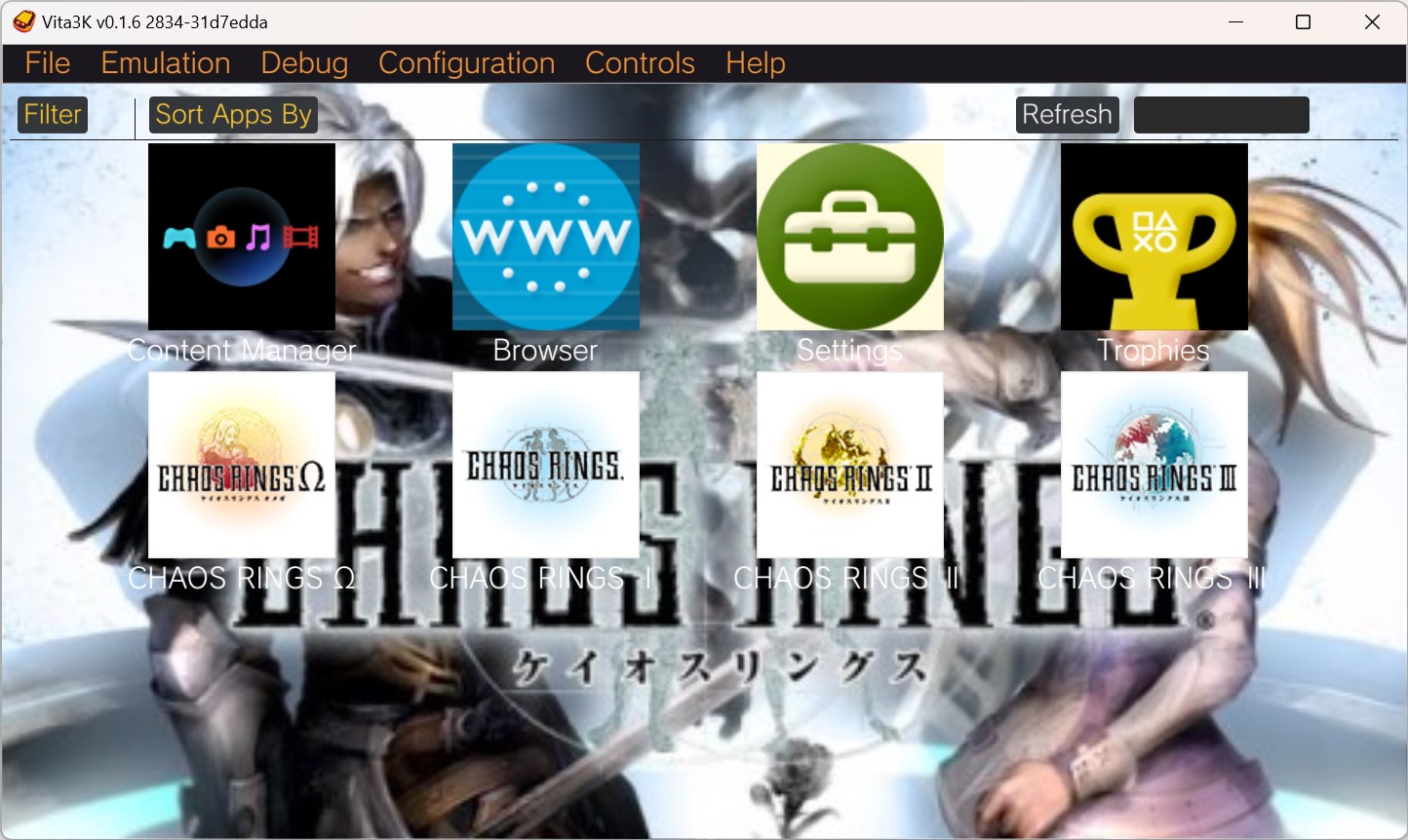 Chaos Rings Vita3k Launcher