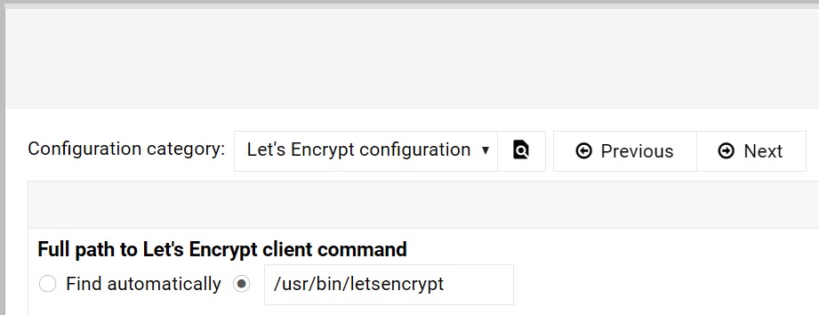 LetsEncrypt Configuration